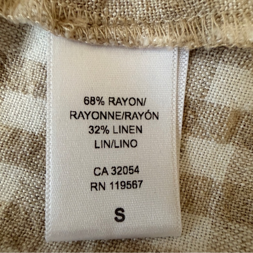 Rachel Pally white & Cream Gingham gauzy cottagecore Smocked Midi Dress small - Picture 12 of 13
